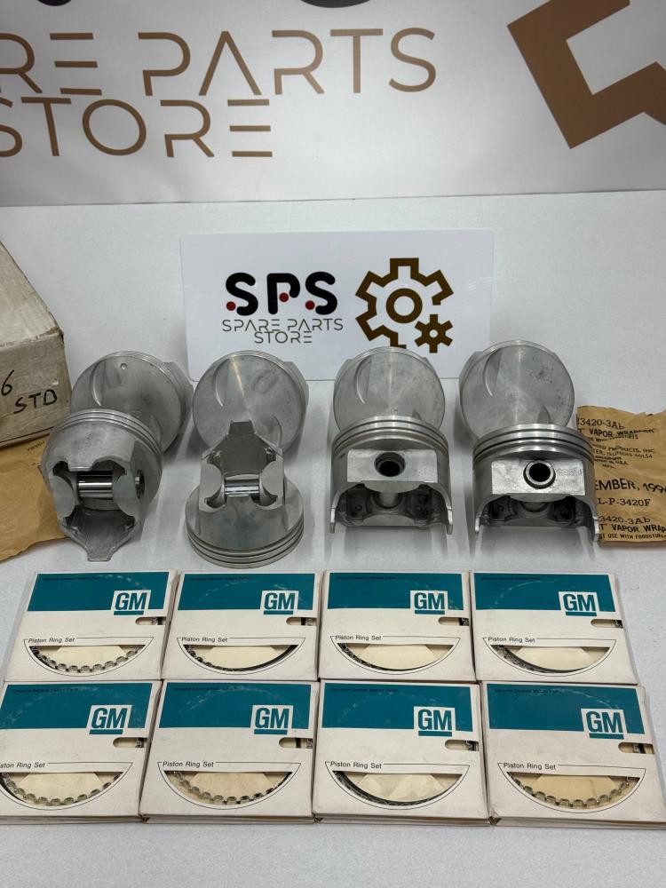 طقم بساتم مكينة ٤٥٤ أمريكي قديم شر كة Seal power federal مع طقم شنابر  اصلي GM المقاس ستاندر