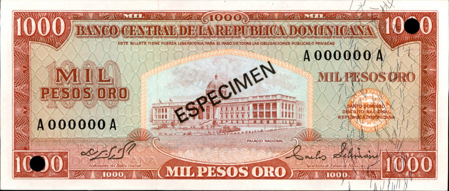 طقم نماذج (Specimen) الجمهورية الدومينيكانية - إصدار عام 1975م