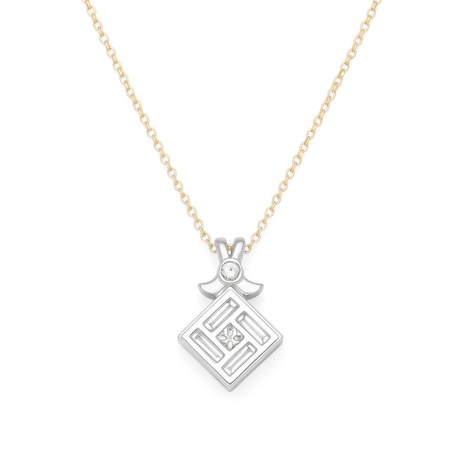 Diamond necklace 18 karat gold