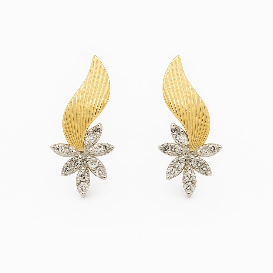 18-karat gold earrings
