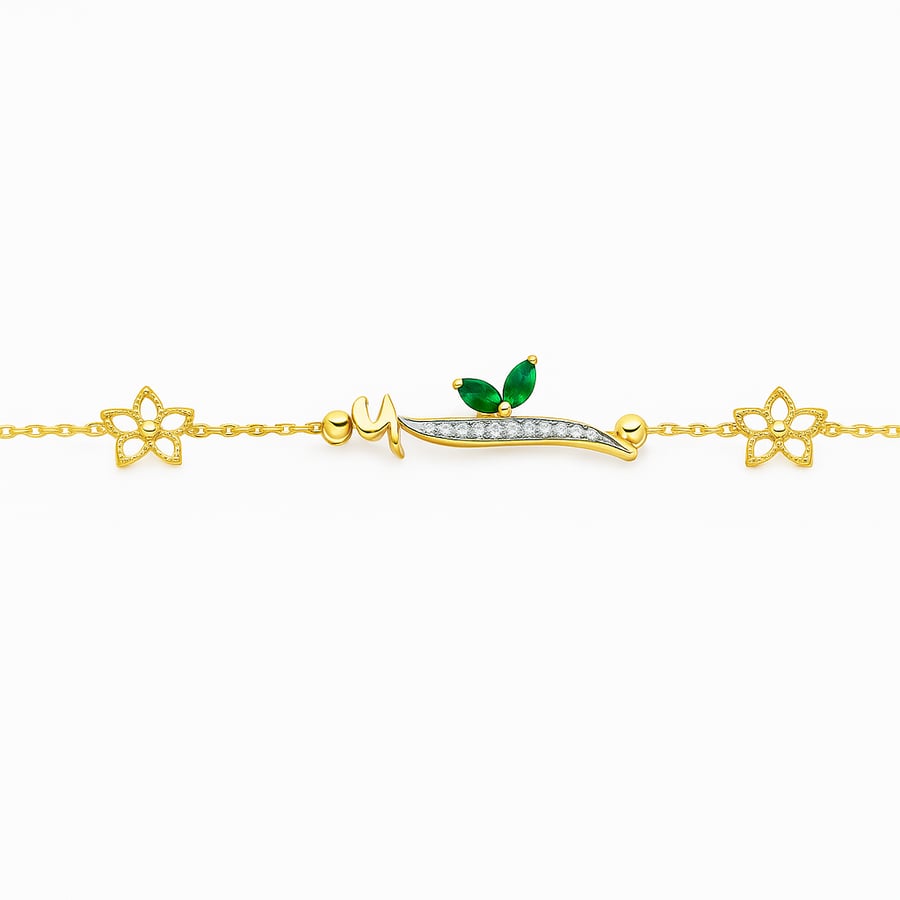 اسوارة الماس ذهب عيار 18