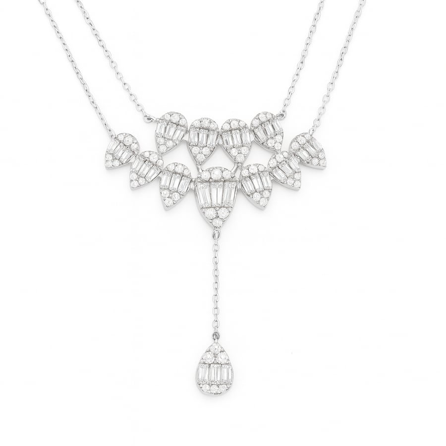 Diamond necklace 18 karat gold