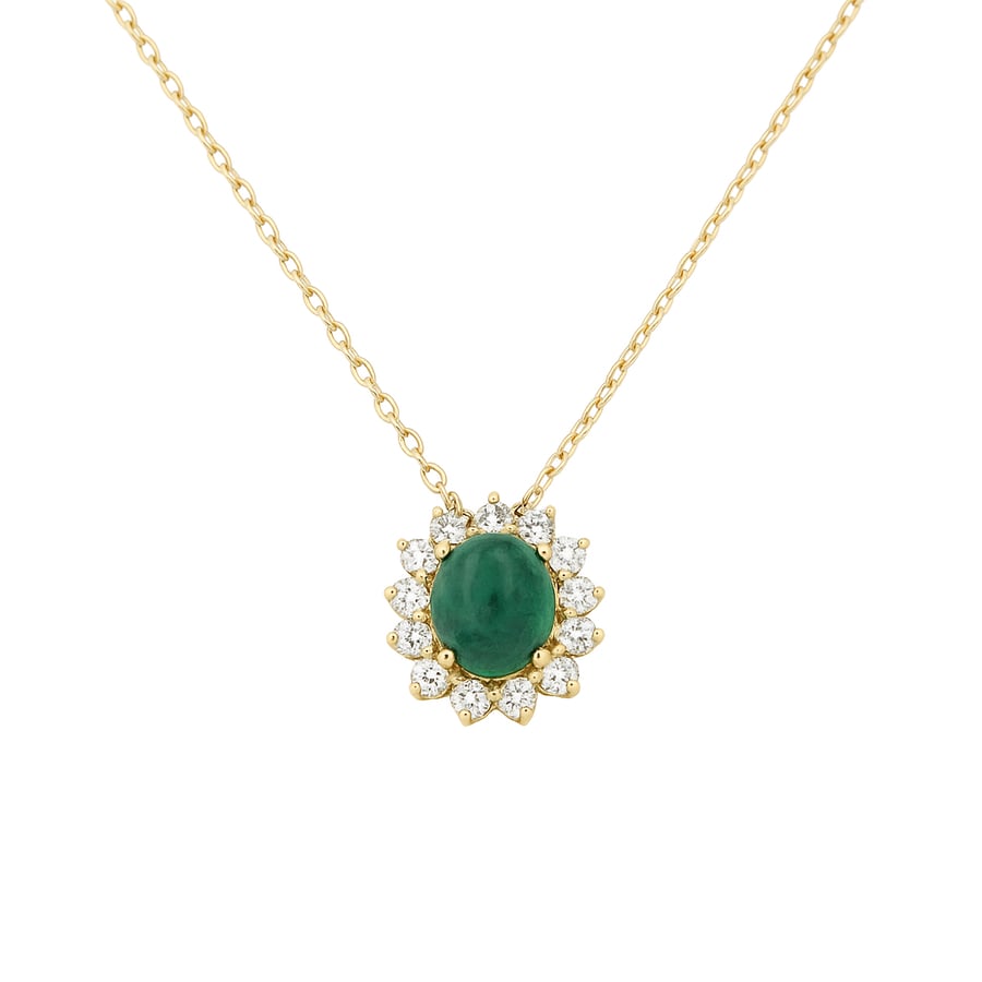 Diamond necklace 18 karat gold