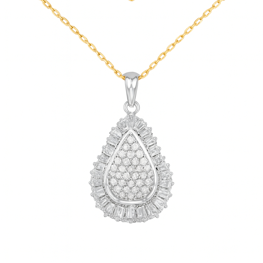 Diamond necklace 18 karat gold