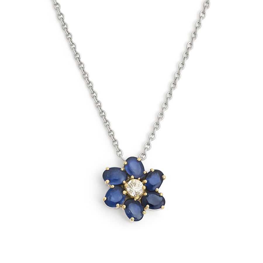 Diamond necklace 18 karat gold