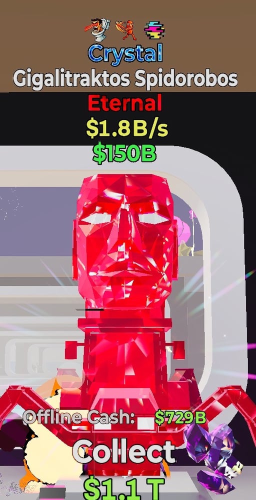 Crystal spider gives 1.8B