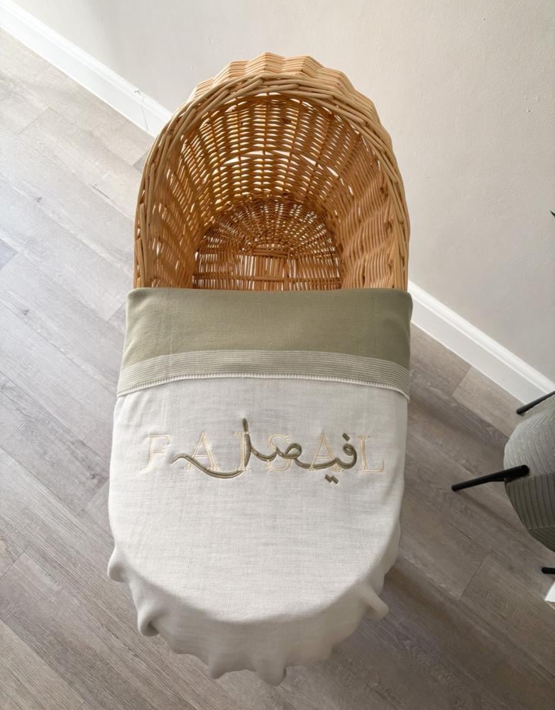 بطانيه وجهين اخضر زيتي