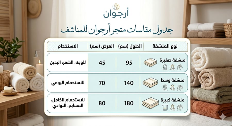 منشفة أرجوان لون وردي غامق  بأحجام مختلفة