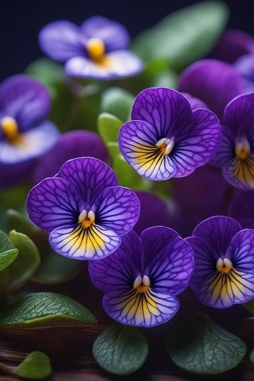 بذور زهور بانسي فيولا  هجين - F1  Pansy Viola seeds