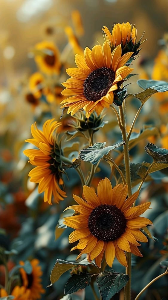 بذور زهور عباد الشمس متفرع (متوارث)