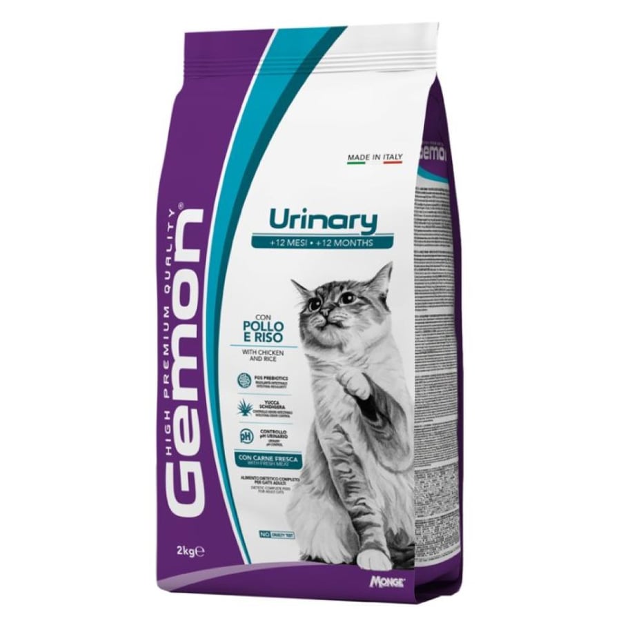 طعام جيمون الجاف بالدجاج والأرز للقطط المصابة بأمراض البول2كغ
