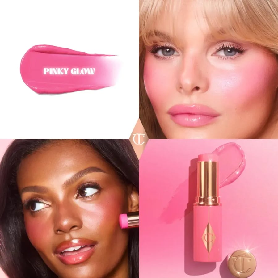 بلاشر كريمي ستيك شارلوت تلبوري - PINKY GLOW