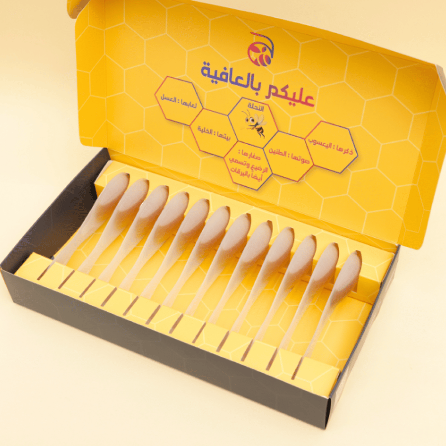 عرض اليوم الوطني ٢ بكج ملاعق عسل سدر الاحساء الملكي