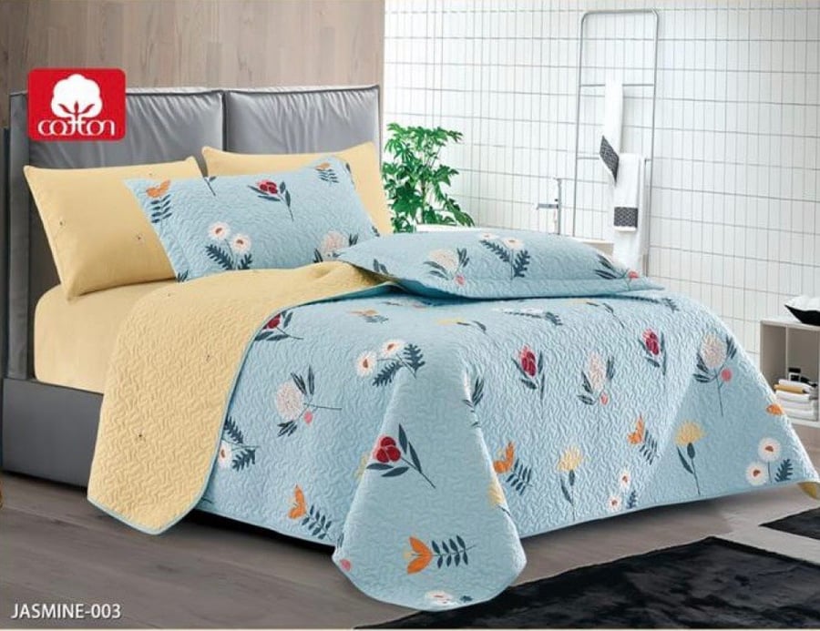 مفرش صيفي مضغوط نفرونص 4 قطع JASMINE-003