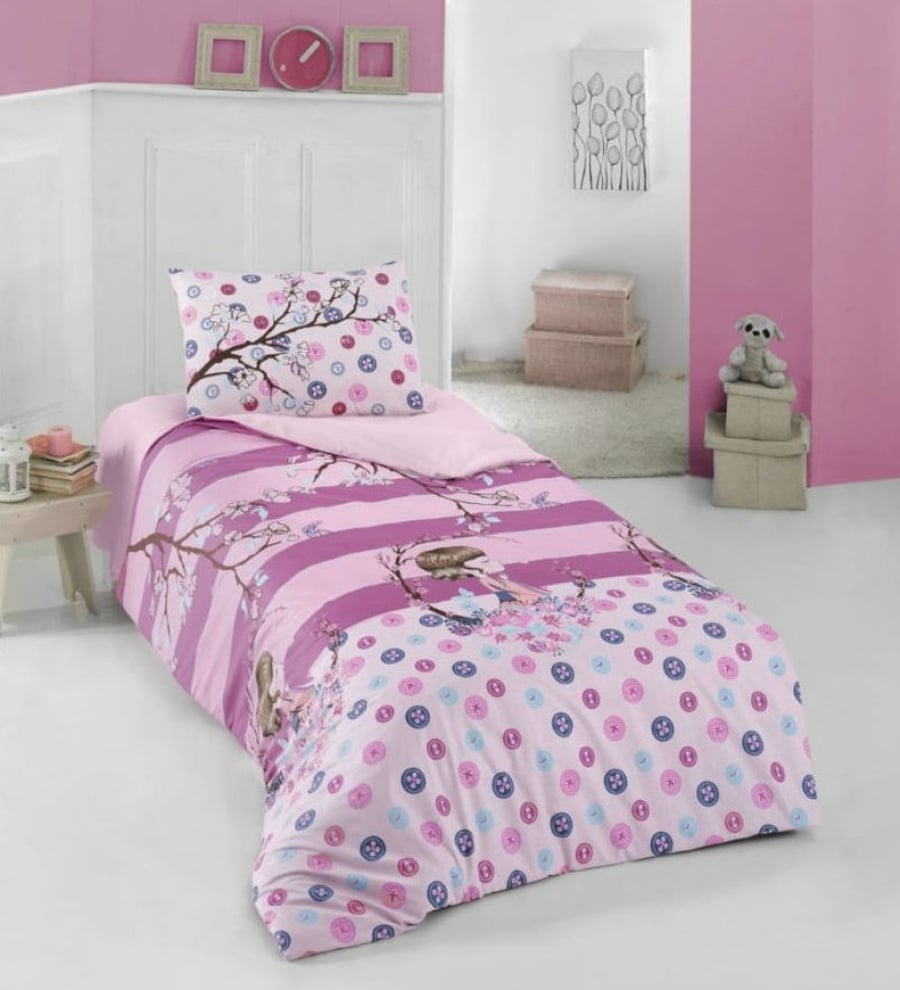Children's summer Turkish bedspread, four pieces, fixed filling