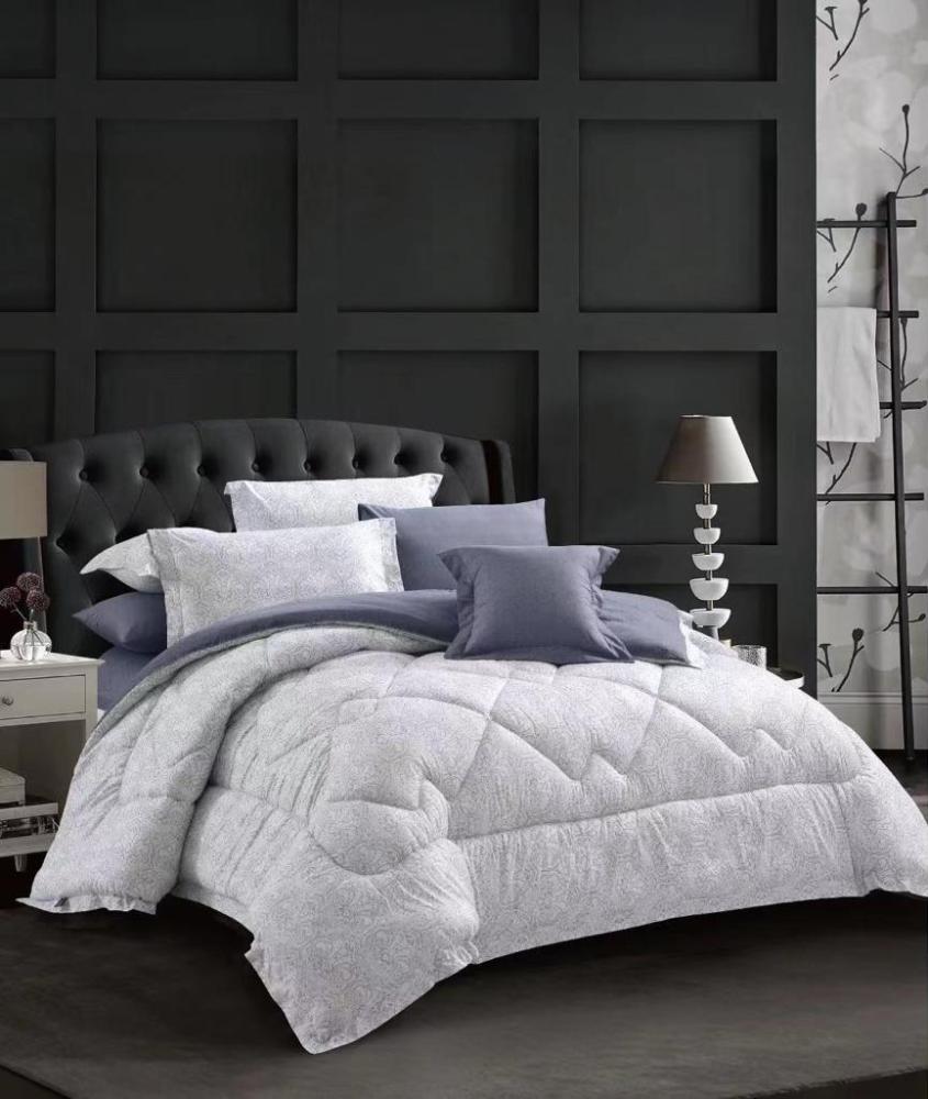 Cotton summer bedspread Queen 4 pieces fixed padding