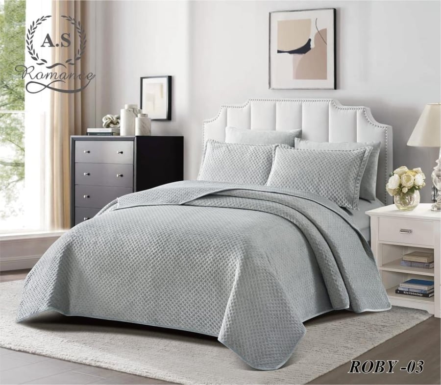 مفرش شتوي مضغوط مخمل نفرين 6 قطع ROBY-06