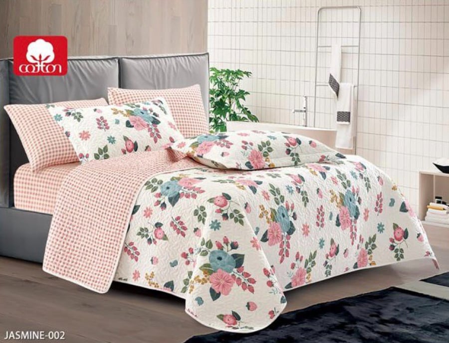 مفرش صيفي مضغوط نفرونص 4 قطع JASMINE-002