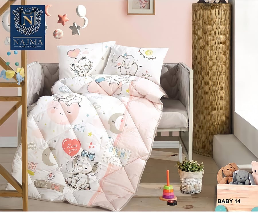 Turkish newborn bedspread, 6-piece barriers BABY-14
