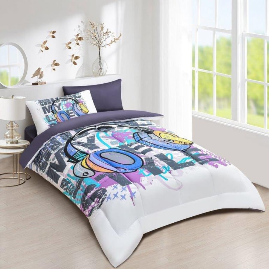 Children's summer bedspread, four-piece set, fixed filling