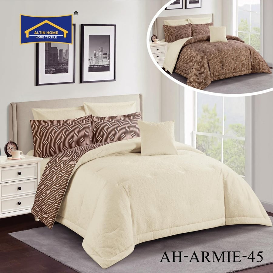 Summer bedspread for two, 7 pieces, fixed filling, ARMIE