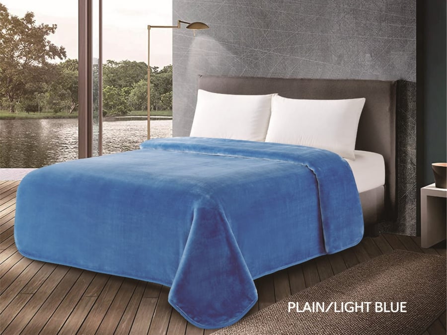 بطانية نفرين قطعة واحدة LIGHT BLUE