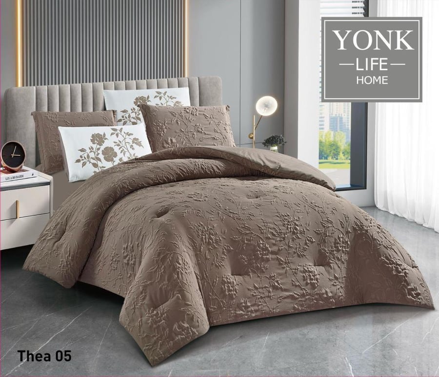 Summer bedspread for two, 6 pieces, fixed filling, THEA