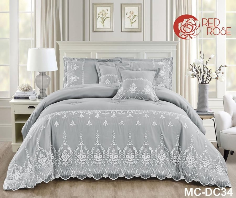 طقم مفرش صيفي 4 قطع نفرونص حشوة ثابتة MC-DC29