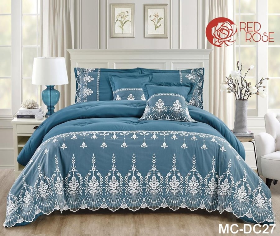 طقم مفرش صيفي 4 قطع نفرونص حشوة ثابتة MC-DC29
