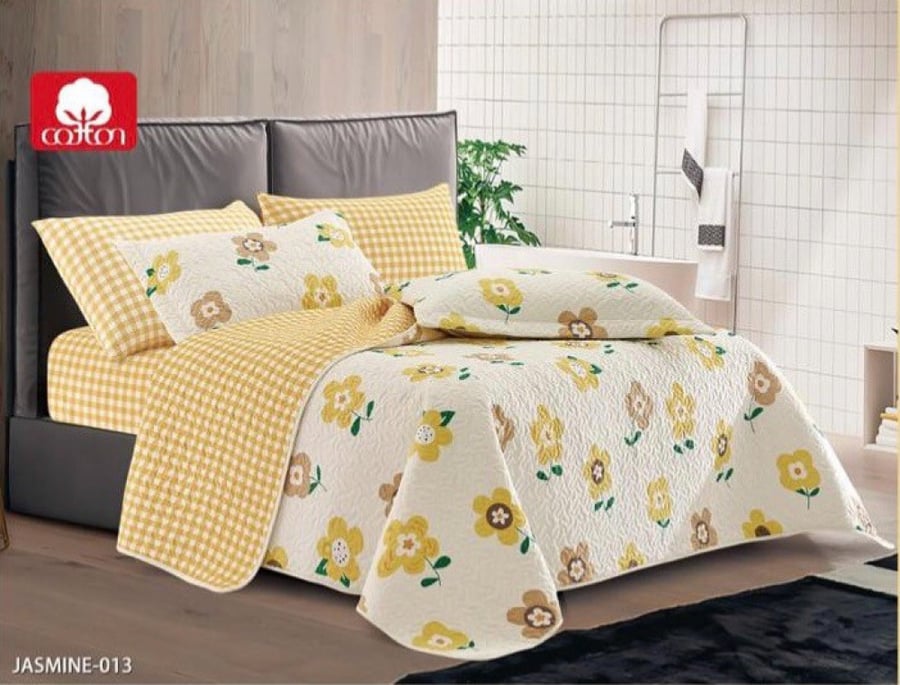 مفرش صيفي مضغوط نفرونص 4 قطع JASMINE-013