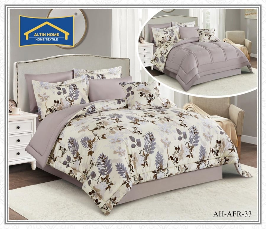 Summer bedspread for two, 7 pieces, fixed filling, AH-AFR-33