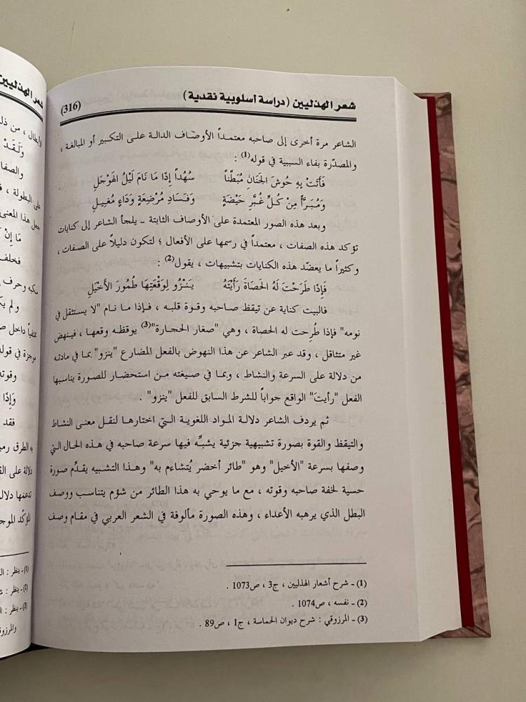 شعر الهذليين ( دراسة أسلوبية نقدية في الإيقاع والتركيب والصورة )