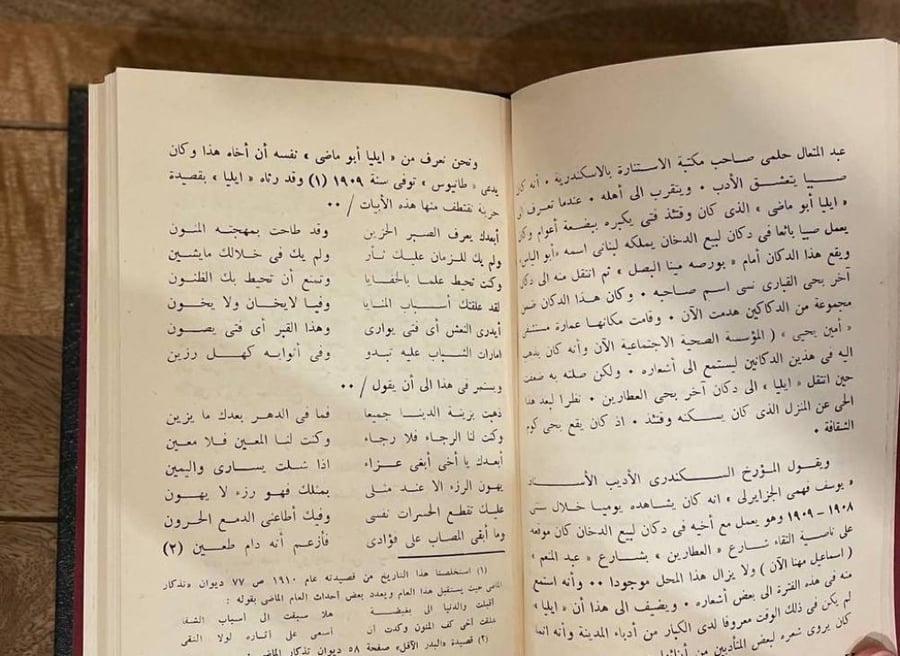 إيليا أبو ماضي  حياته وشعره بالإسكندرية