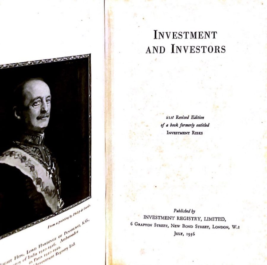 Investment and investors
