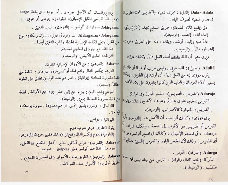 Arabic words in the Spanish language
