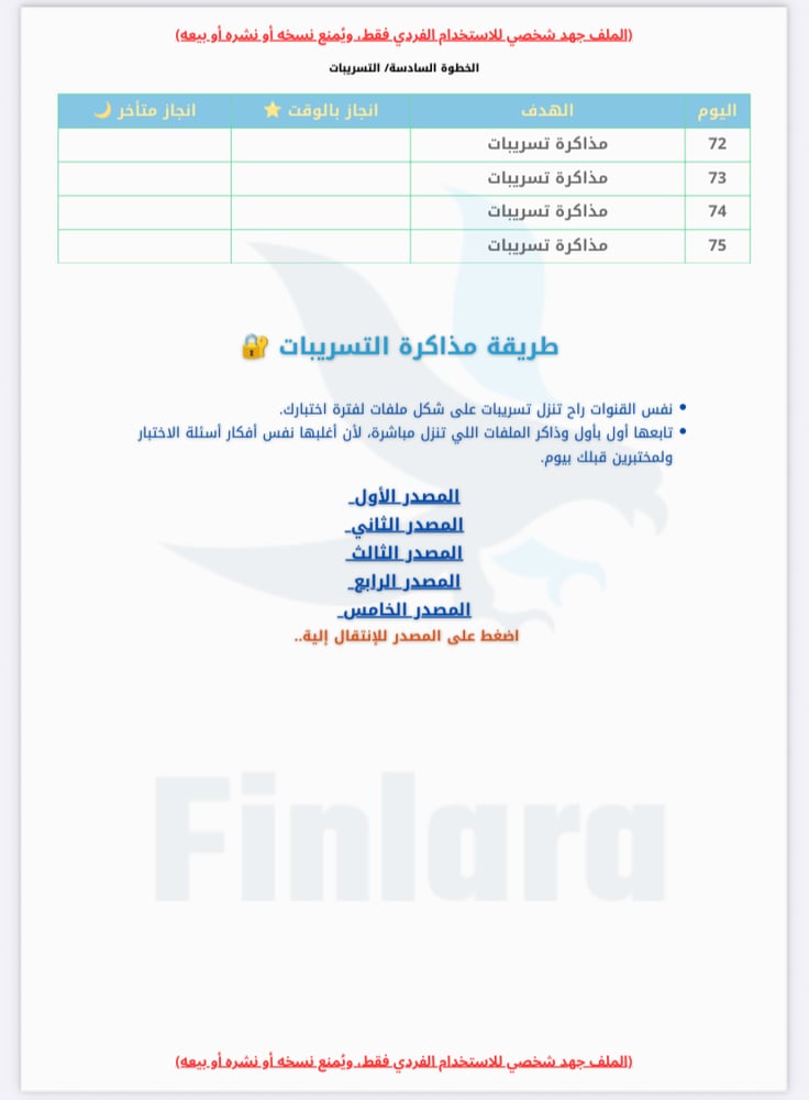 خطة 75 يوم شاملة لاختبار القدرات الورقي - المسارات العلمية ١٤٤٨هـ