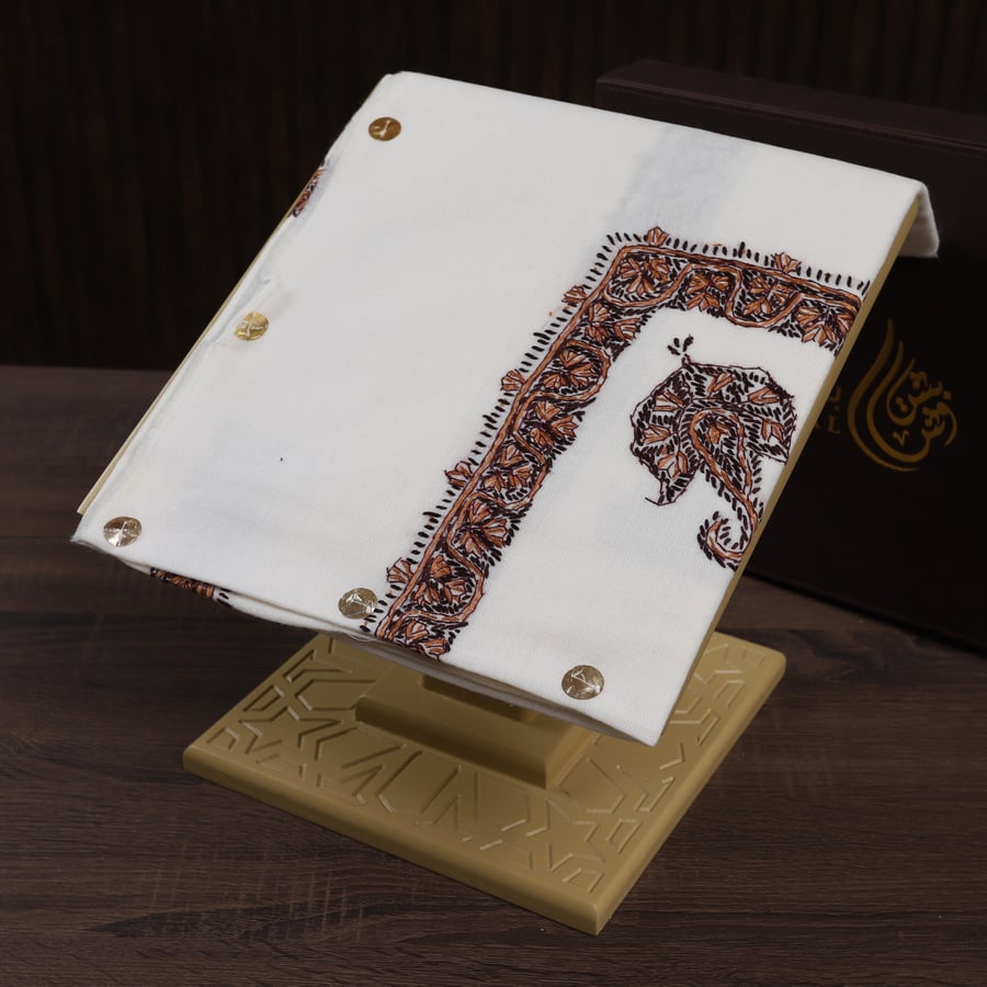 شال كشميري صوف نص ترمه شغل يدوي