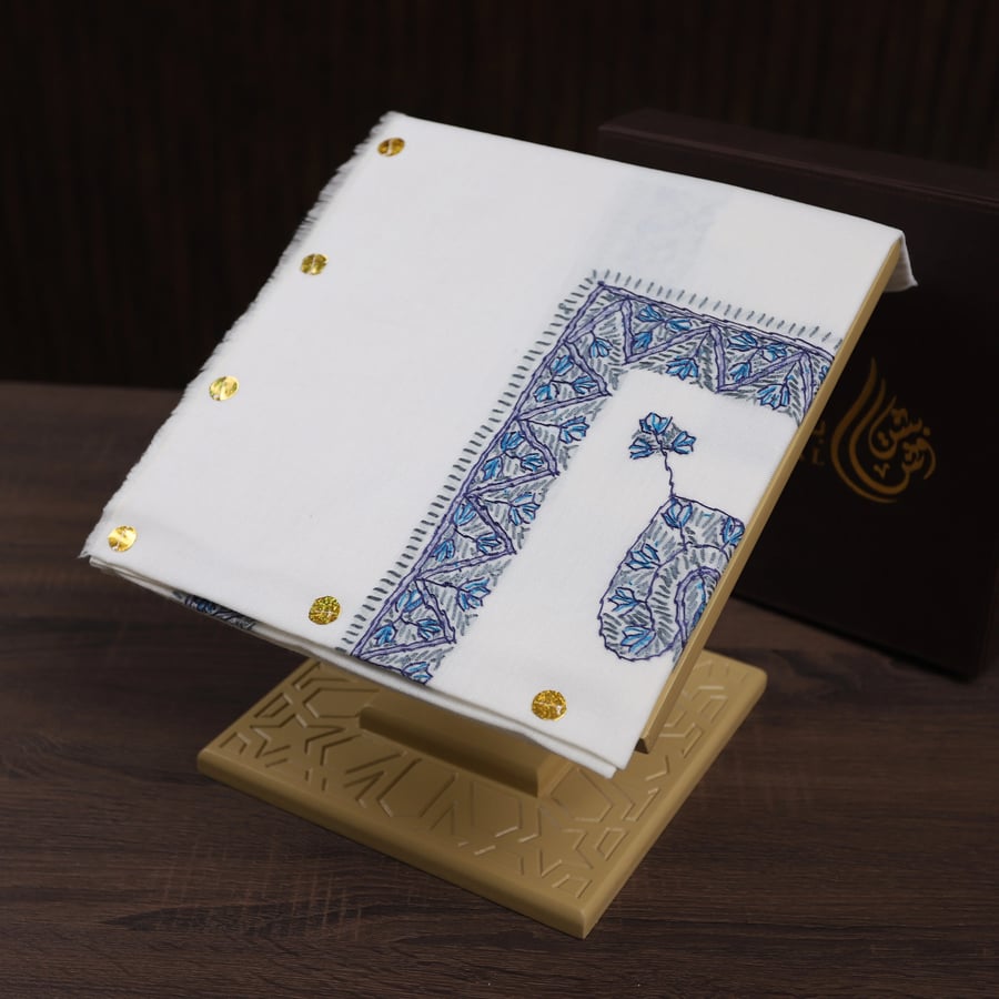 شال كشميري صوف نص ترمه شغل يدوي