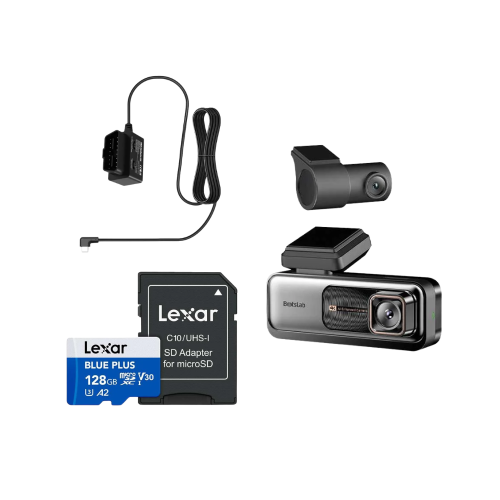 بكج كاميرا سيارة داش كام بوتسلاب G980H Pro امامية وخلفية + كيبل بوتسلاب OBD موصل للكاميرا + بطاقة ذاكرة 128جيجا لكسار High-Performance 633x