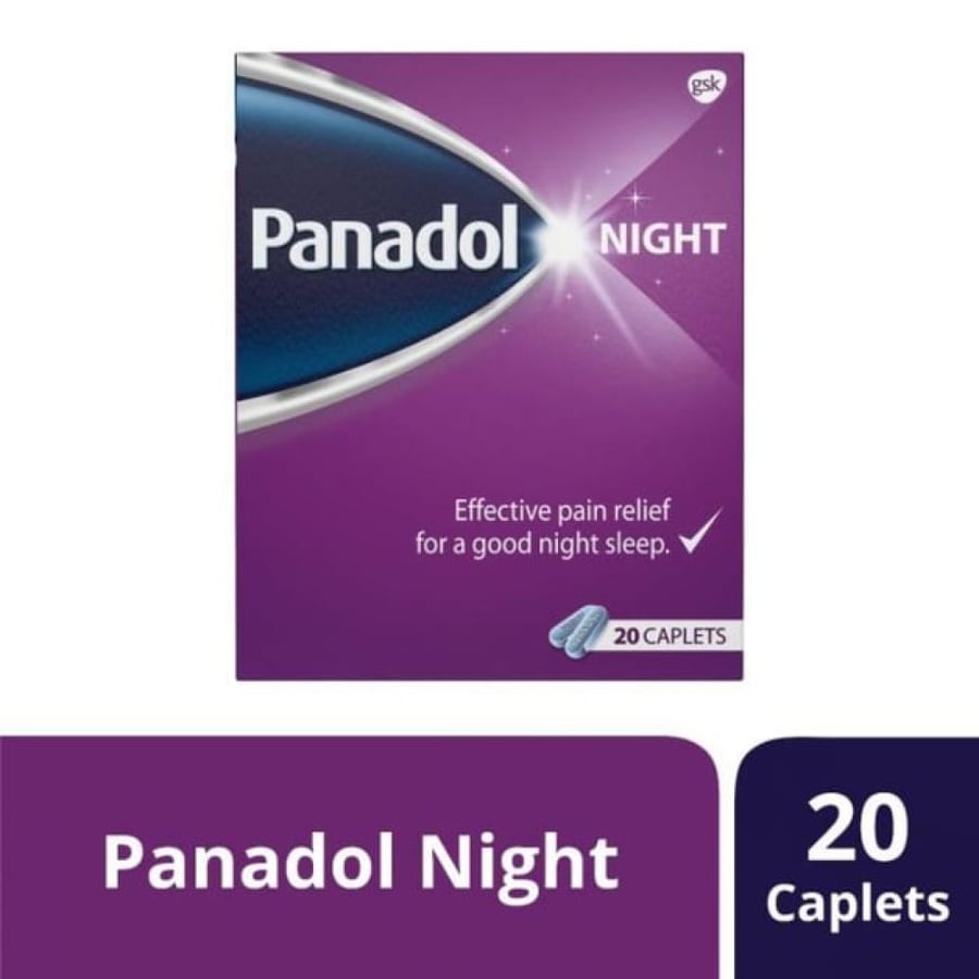 Panadol Night 20 pieces | Paracetamol and Diphenhydramine