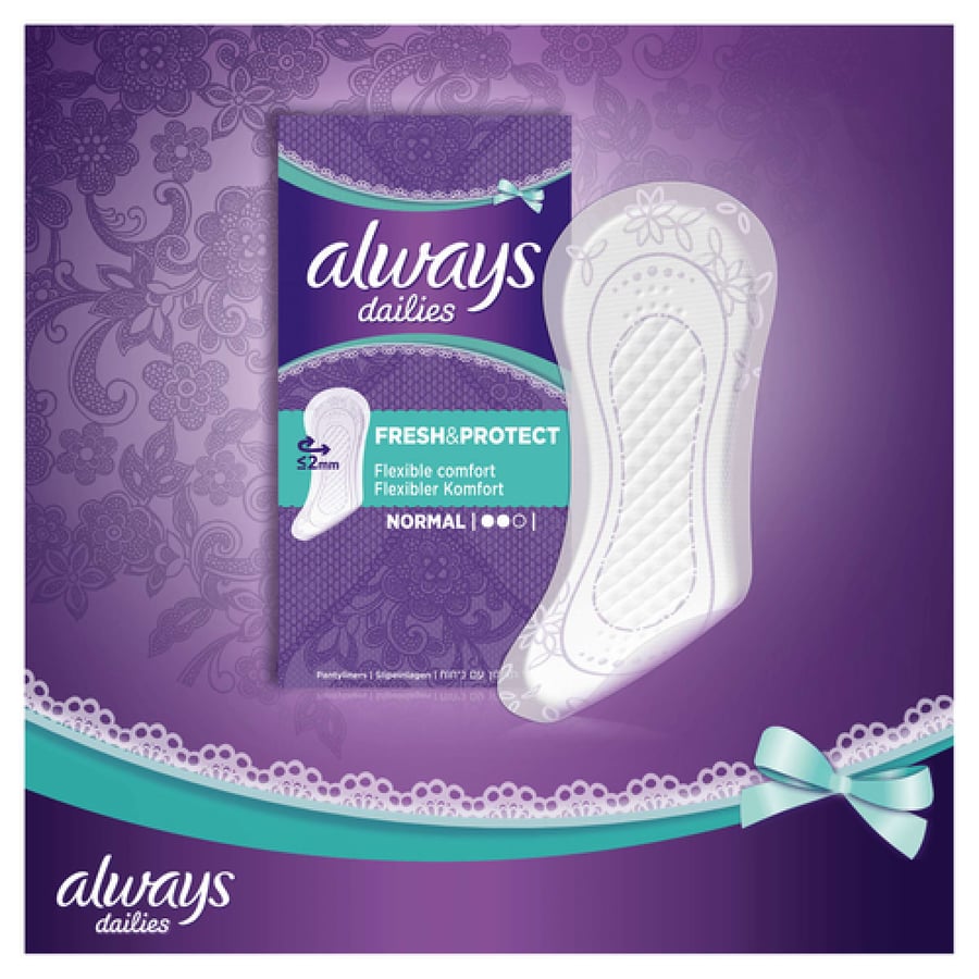 Always Pantyliner Comfort Protect Fexible Normal Fresh Scent 20