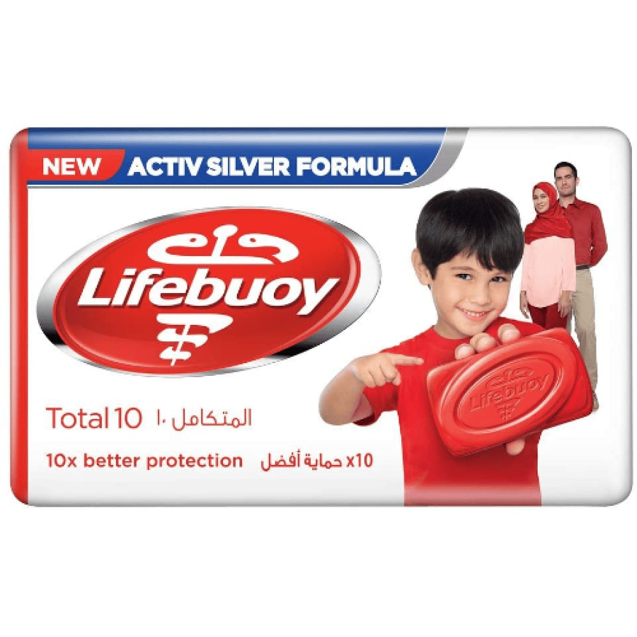 لايف بوي قالب صابون للحماية من الجراثيم توتال 10، 125 غرام