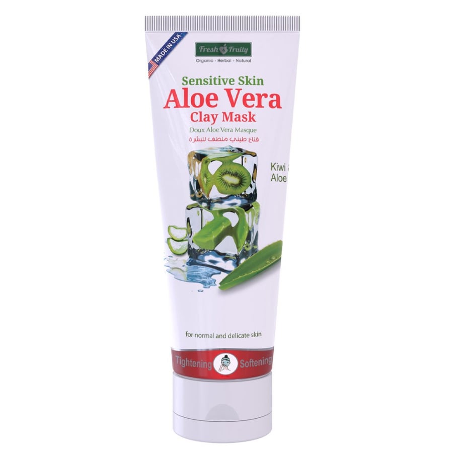fresh and fruity sensitive skin aloe vera clay mask 150 ml