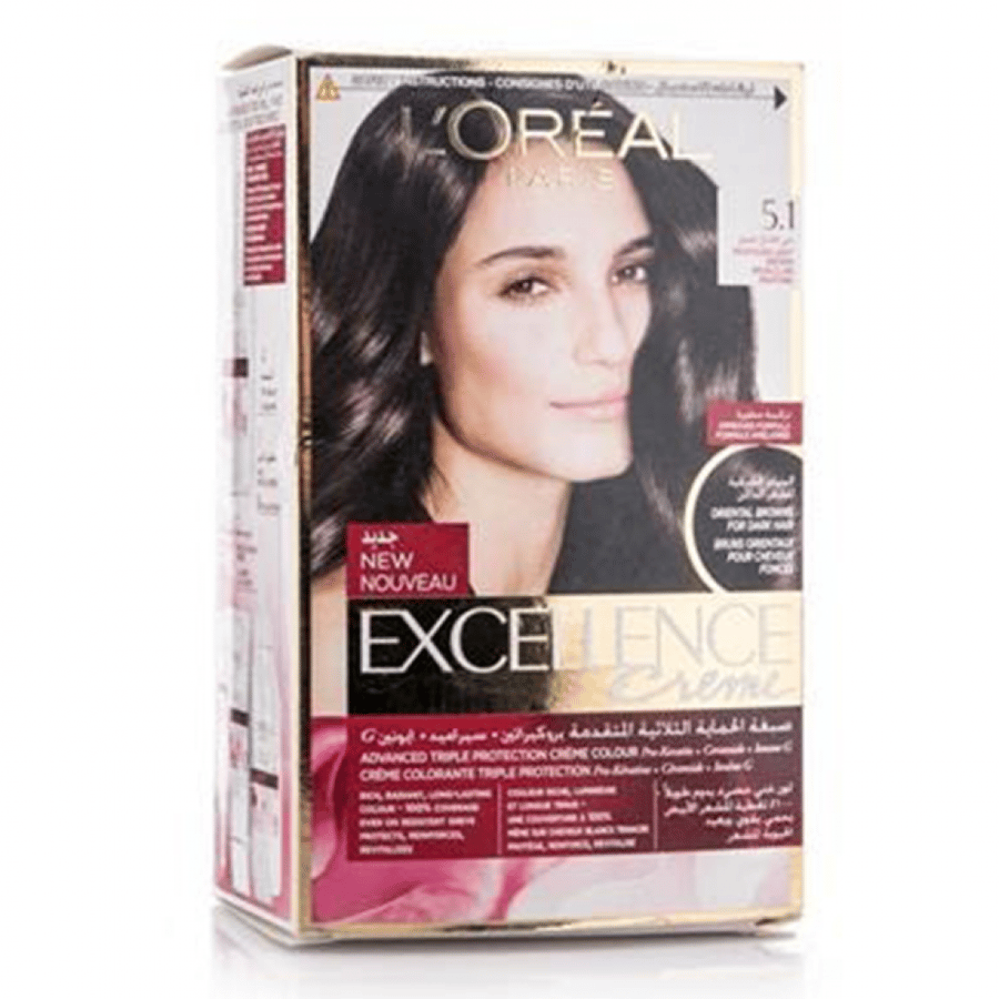 LOREAL PARIS EXCELLENCE HAIR DYE | PRO LIGHT BROWN | NO 5.1