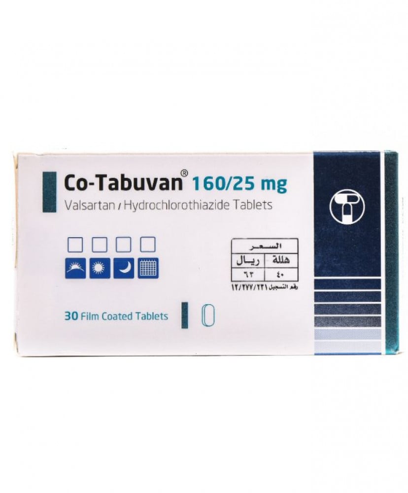 Co-Tabuvan 160/25mg Tablets 30