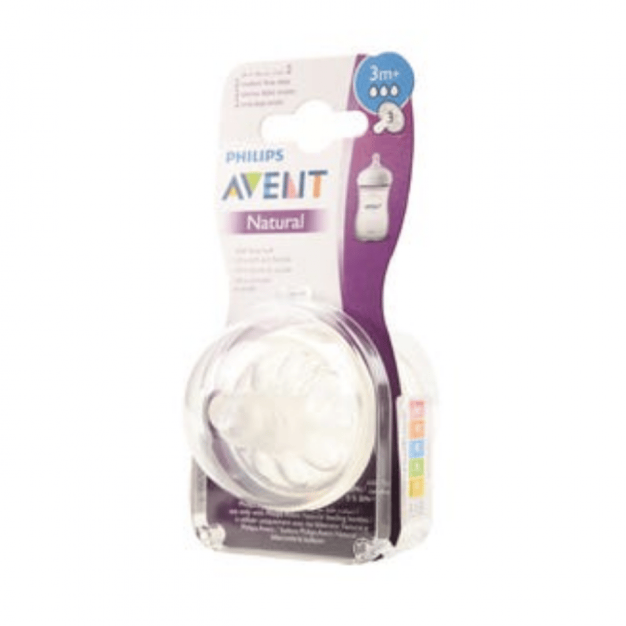 Avent Natural Feeding Teats 3 M 2 pcs