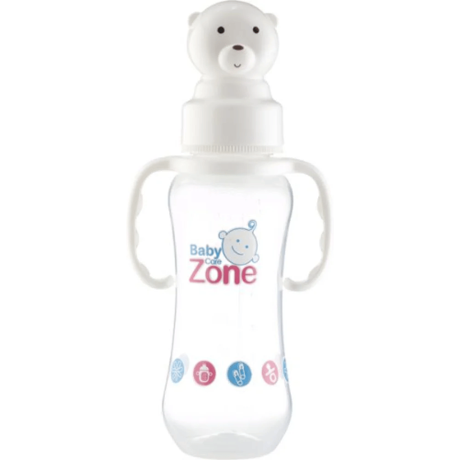 Baby Zone  رضاعة ملونة بيدين 250مل BPA free