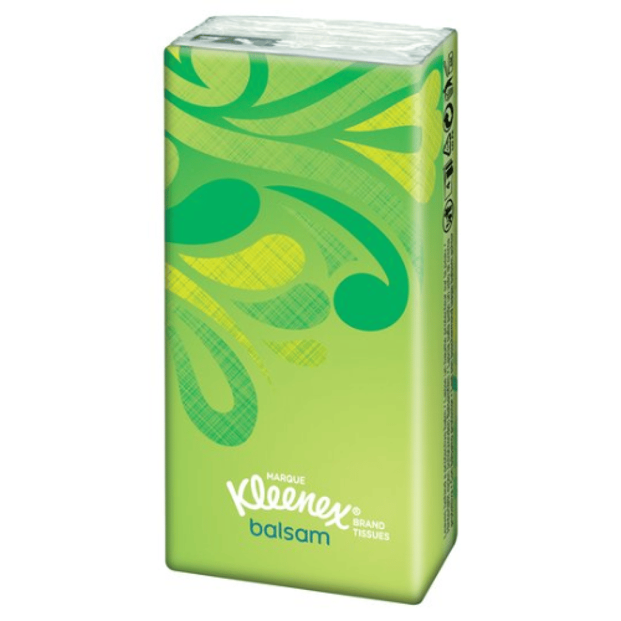 Kleenex Balsam Pocket Pack Sngl's (9 Tissues)