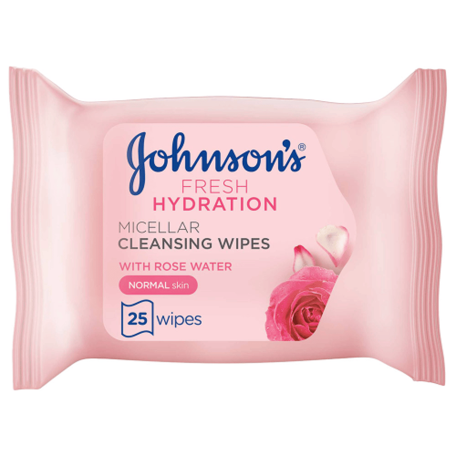 Johnson's - 25pcs Fresh Hydration Micellar Cleansing Wipes