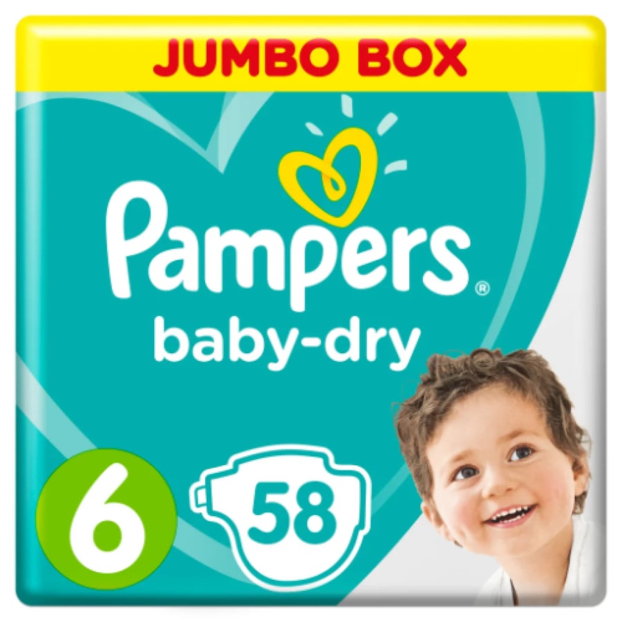 Pampers Jumbo Box S6 | 58 DIAPERS